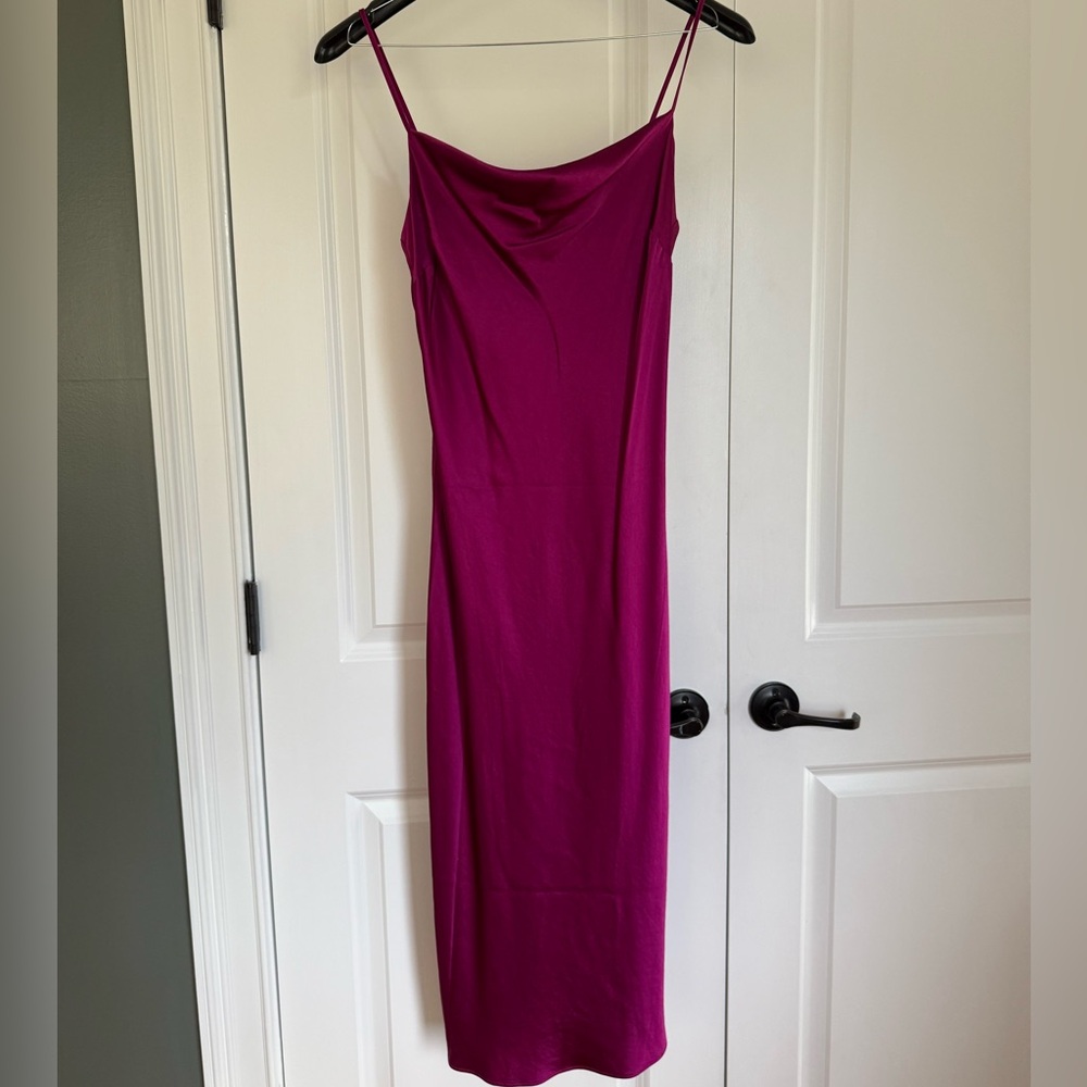 Express Women's Satin Midi Dress - Picture 2 of 5
